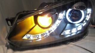 SWLight Scheinwerfer VW Golf 6 0812 LEDTFL R87CCFLRing Black SWTuning [upl. by Anor914]