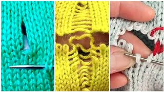 3 Easiest Tips to Repair Holes on Your Knitted Sweater in an Easy Way at Home Yourself [upl. by Euqirdor414]