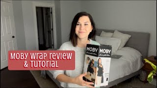 MOBY BABY WRAP TUTORIAL AND REVIEW unboxing baby carrier [upl. by Lanam]