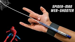 How to make a spider man web shooter from pen  Web Shooter  Uzi Crafts [upl. by Euqinot333]