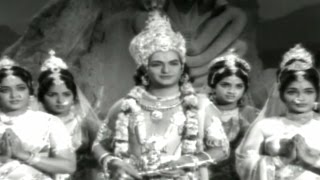 Sri Krishna Vijayam  Jayathu Jayathu Devi Video Song  NTR Jayalalitha [upl. by Anaele]