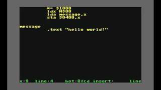 Hello World in 6502 Assembler [upl. by Matelda]