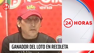 Ganador del Loto en Recoleta  24 Horas TVN Chile [upl. by Aihtenyc]