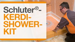 How to waterproof your shower installation with the Schluter®KERDISHOWERKIT Complete Kit [upl. by Yk]