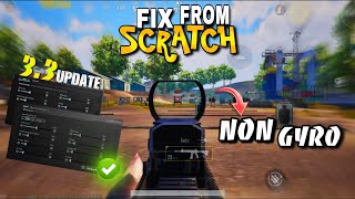 Make your Own Non Gyro Sensitivity For Zero Recoil amp Best Settings for 33 Update  PUBG Mobile [upl. by Arlena828]