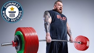 Eddie Hall Worlds Strongest Man  Guinness World Records [upl. by Nallad419]