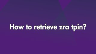 How to retrieve zra tpin [upl. by Ibib]