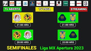 FECHAS HORARIOS y CANALES CONFIRMADOS para las SEMIFINALES en la Liga MX APERTURA 2023 [upl. by Adyol106]