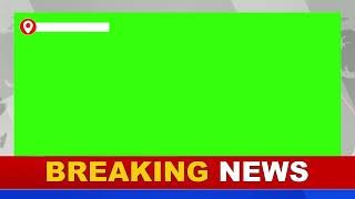 Breaking News Green Screen Frame  News Frame Green Screen  No Copyright  4K [upl. by Erdnad283]