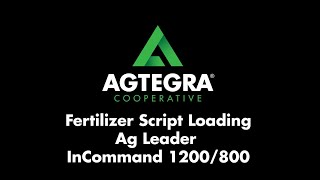 Ag Leader InCommand 1200800 Monitor Fertilizer Prescription Loading Tutorial [upl. by Eelak]