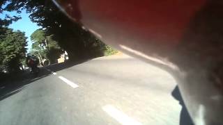 Isle Of Man TT  Onboard JHS Racing Supertwin With Dave Moffitt [upl. by Jea529]