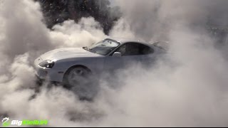 Toyota Supra Burnout FROM HELL [upl. by Renmus524]