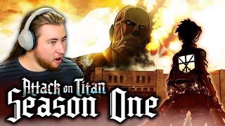 First Time Watching ATTACK ON TITAN Season 1 Reaction [upl. by Igal]