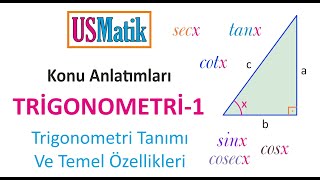 Trigonometri 1  Trigonometri Tanımları Ve Temel Özellikleri [upl. by Drofkcor608]