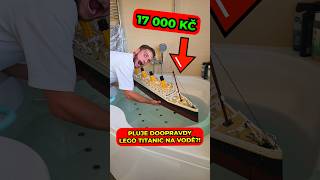 DOKÁŽE LEGO TITANIC PLOUT NA VODĚ 😳 shorts [upl. by Davidde]