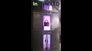 Dior shop window display  Doll House lighting and doors by InStyle LED Ltd [upl. by Bortz]