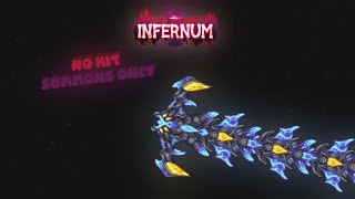 Terraria Calamity Infernum mod Nohit summons only  Primordial Wyrm [upl. by Gasperoni]