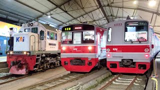 SIBUKNYA KERETA API KRL DAN LOKOMOTIF DI STASIUN TERSIBUK KOTA BOGOR Ada Kereta Langka Lewat Sini [upl. by Nivlen]