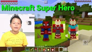 Minecraft Super Hero Menyelamatkan Villager [upl. by Brucie]