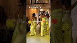 Fun bridesmaid entrance weddingweddinginspiration bridesmaiddress bridesmaids pleasesubscribe [upl. by Mikahs156]