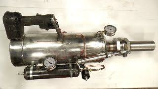 Making a Handheld Air Cannon SteampunkPowerfull [upl. by Lienhard]