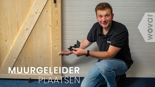 Hoe plaats je een schuifdeur muurgeleider  Muurgeleider plaatsen [upl. by Adolfo784]