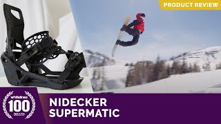 Nidecker Supermatic 2023 Snowboard Binding Review [upl. by Manas]