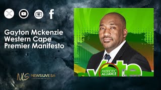 Gayton Mckenzie Western Cape Premier ManifestoPatriotic Alliance [upl. by Liag]