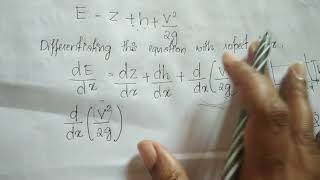 FM2  MODULE 5  DYNAMIC EQUATION OF GRADUALLY VARIED FLOW PART  Derivation PART 1 [upl. by Seugram]