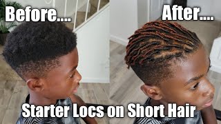 How to Comb🧬Coils🧬SHORT 4c Men hairStarter LOCs 🔥🔥 [upl. by Faustena]