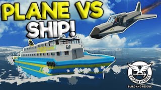 JET CRASHES INTO ADVANCED SHIP  Stormworks Build and Rescue Gameplay  Sinking Ship Survival [upl. by Cire]