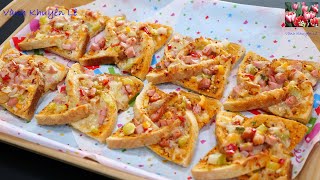 Món Khai Vị Sandwich đang Hot rần rần trở lại Rất ngon làm rất nhanh Bánh Mì Pizza by Vanh Khuyen [upl. by Dewitt567]