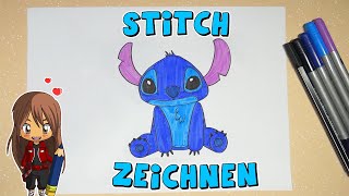 Stitch einfach malen für Kinder  ab 8 Jahren  Malen mit Evi  deutsch [upl. by Onaicnop]