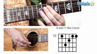 How to Play G Add 11 Bar Chord on Guitar [upl. by Ydur201]