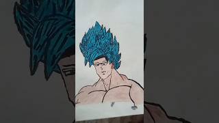 SSJB Goku Colour Sketch [upl. by Eidnim]