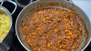 Makarona me Mish te Grire  Salce Ragu Bolonjeze  Ragu alla Bolognese [upl. by Lorri492]