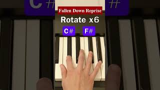 How to play Fallen Down REPRISE on PIANO Part 1 [upl. by Wolbrom734]