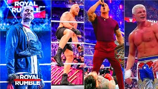 WWE Royal Rumble 2024 Winners returns Surprises  Brock lesnar  Cm Punk  Rock Winner highlights [upl. by Sane]