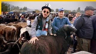 Most Exotic Street Food in Kyrgyzstan 🇰🇬 Massive Animal Market  Underground Roasted Meat [upl. by Seften384]