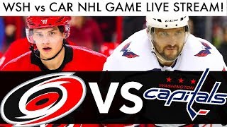 Capitals vs Hurricanes NHL LIVE STREAM 2019 WashingtonCarolina WSHCAR Game Reaction [upl. by Alel]