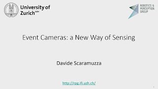 Davide Scaramuzza quotEvent Cameras a New Way of Sensingquot  ICCP2024 Opening ICCP2024 Monday morning [upl. by Horatius420]