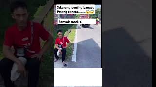 Pentingnya pasang camera record di mobilfunnyvideo nabrakmobil [upl. by Anirda653]