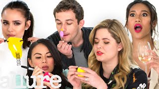 Pretty Little Liars The Perfectionists Cast Tries 9 Things Theyve Never Done Before  Allure [upl. by Elston]