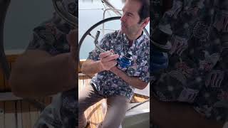 We is inside the lazarette of Sunrise Beneteau 401 [upl. by Ymas]