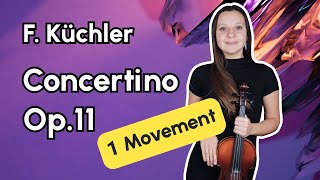 Küchler Concertino Op 11 Movement 1 Violin Tutorial [upl. by Kudva]