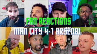 Fan Reactions Man City 41 Arsenal  Fan Reactions [upl. by Alger]