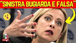 GIORGIA MELONI FA CROLLARE LA SINISTRA quotNOI SALVIAMO GLI ITALIANI LORO INVECE LI [upl. by Ayle850]