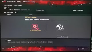 How to Update BIOS Firmware on ASUS ROG Motherboard 2021 [upl. by Ennairol]