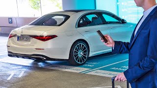 2021 Mercedes SClass  Automated Valet Parking WORLDS FIRST [upl. by Sayres]