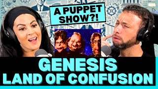 ONE OF THE CRAZIEST MUSIC VIDEOS EVER First Time Hearing Genesis  Land of Confusion Reaction [upl. by Arundel347]